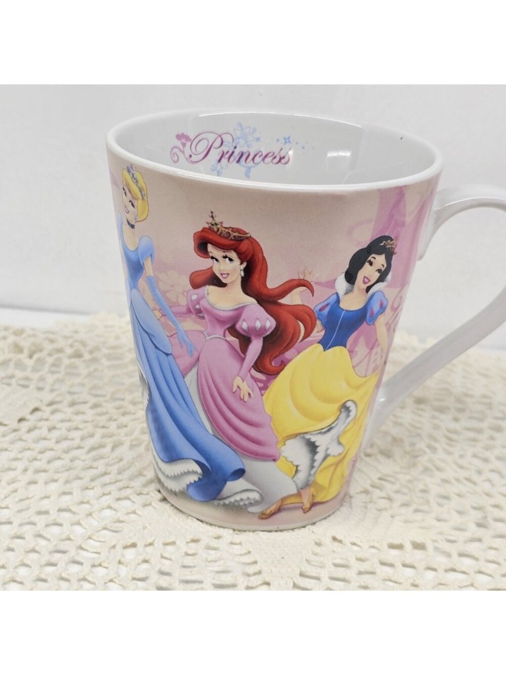 Disney Princess Ceramic Coffee Mug 6 Princess Collection Tall 4" 10oz Collectibl